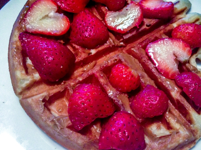 I like mine with sliced strawberries and Speculoos cookie butter!